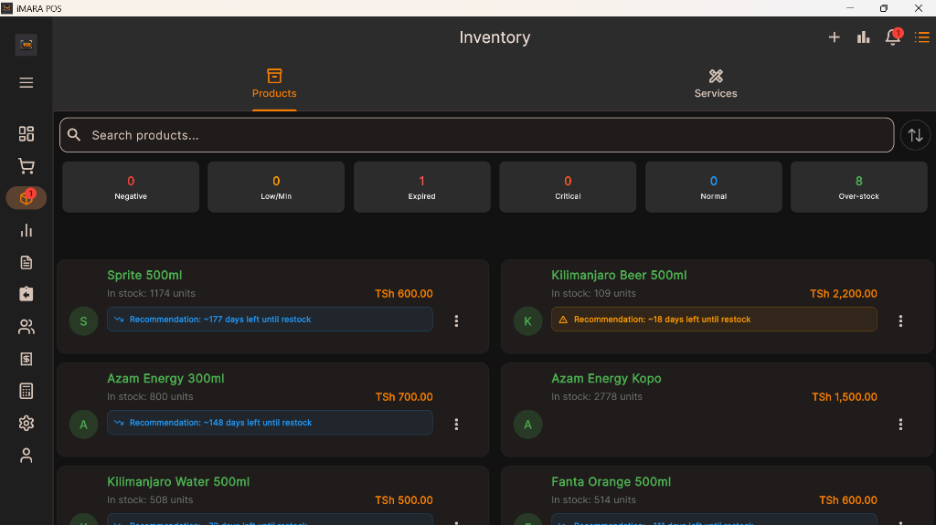 iMARA POS Inventory